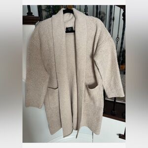Vici Cream Open Front Cardigan